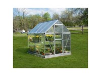 Gewächshaus Hybrid Silber (HxBxT) 208 x 185 x 247 cm