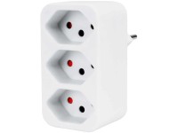 Steffen Adattatore multiplo con protezione da contatto 3 x T13 Bianco