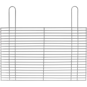 Grille de barbecue rectangulaire en acier inoxydable, 40x67cm, pour barbecues à gaz, charbon ou électriques.