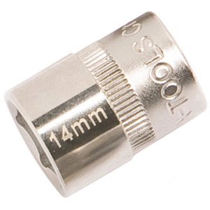 Douille LUX 14 mm Comfort en acier chrome vanadium pour vis et écrous.