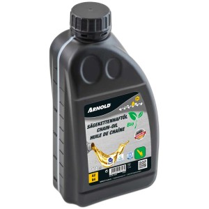 Arnold Bio huile pour chaîne de tronçonneuse 1 l en bidon, pour tronçonneuses.
