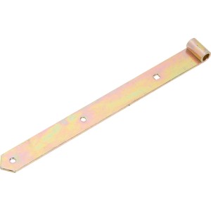 Penture zinguée jaune, 500 mm, pour fixation de portes et portails.
