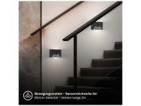 Briloner® Applique a batteria Chet Nero (HxLxP) 6,5 x 9,5 x 16 cm / 3 W / 280 lm