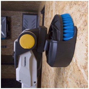 Supporto a parete Batavia per spazzola per fughe Twin Brush, plastica, nero.