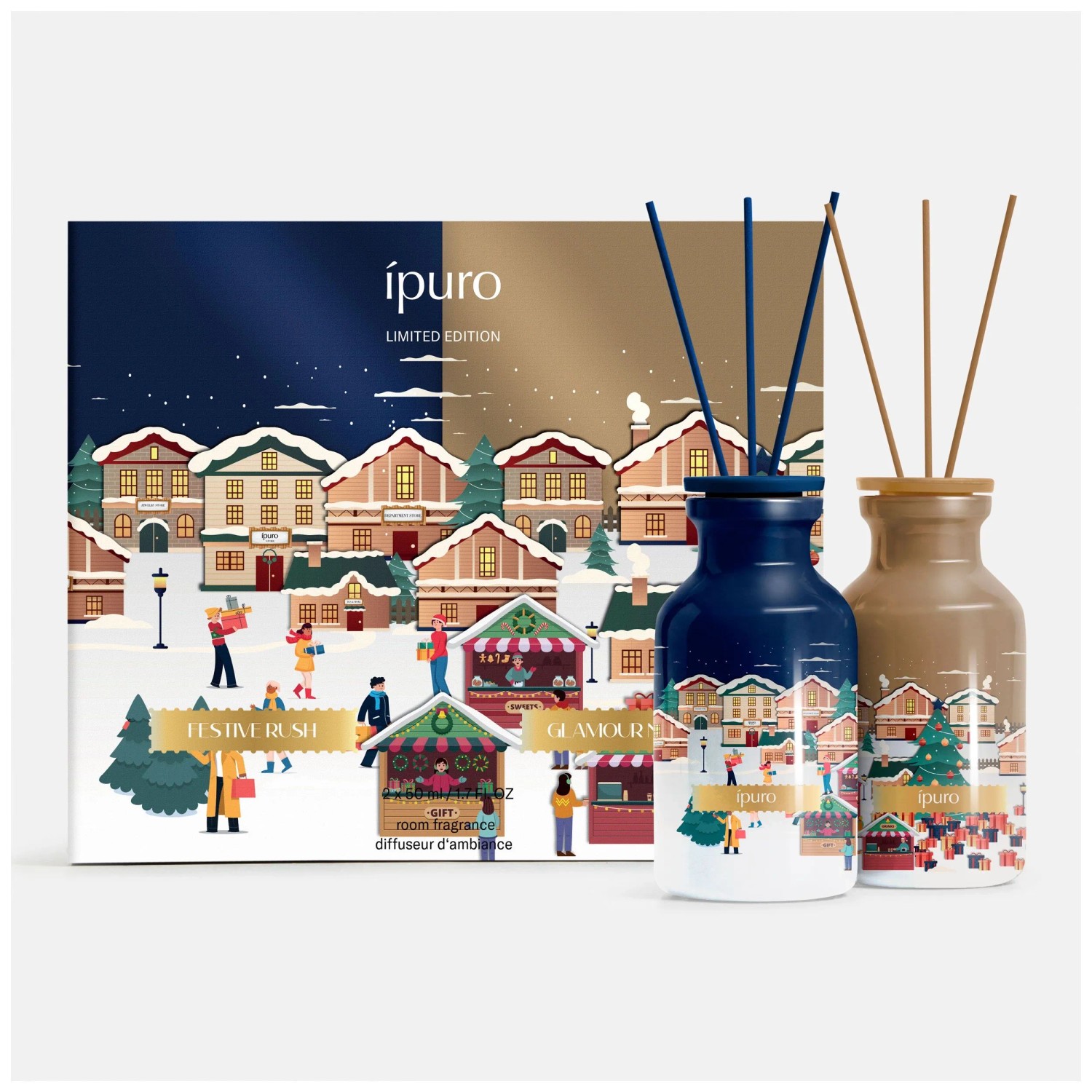 Ipuro Raumduft-Set Festive Rush & Glamour Night Limited Edition 2 x 50 ml kaufen bei OBI