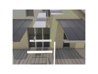 Terrassendach-Erweiterung Weiss 306 x 120 cm