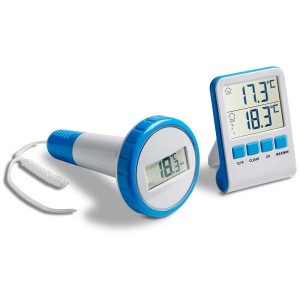 Termometro digitale per piscina Möller Therm con trasmissione wireless per misurare la temperatura della piscina e interna.