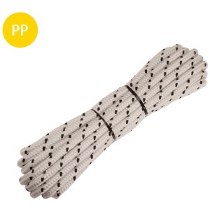 Corda in PP Bianco Nero Ø 12 mm / lunghezza 10 m