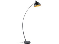 Stehleuchte Recife Schwarz matt