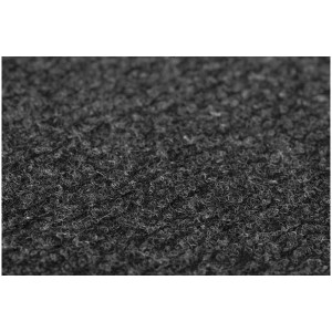 Gros plan : Moquette aiguilletée anthracite Malta, vendue au mètre.