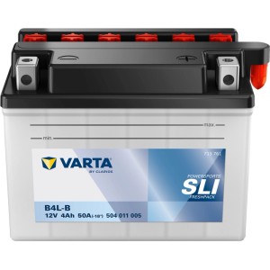 Batteria moto Varta Powersports SLI B4L-B, 12V 4Ah, senza manutenzione.