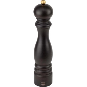 Macinapepe Peugeot Saveurs Paris, 22 cm, finitura cioccolato. Classico macinapepe in legno con macinino in acciaio inox.