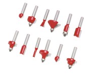 LUX HM-Oberfräser-Set Schaft 8 mm / 12-tlg.