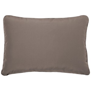 Coussin de dossier taupe pour banc de jardin Beliani Portici. Mobilier de jardin lounge avec housse amovible.