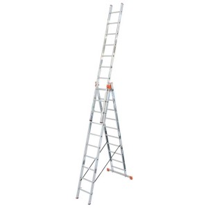 Scala multiuso Tribilo 3 x 10 gradini come scala d'appoggio, scorrevole e a cavalletto.