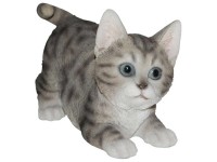 Vivid Arts Kätzchen spielend Grau getigert (HxBxT) 14 x 18,7 x 8,5 cm