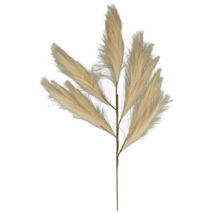 Ramo di pampa decorativo beige (77 cm) come fiore artificiale per decorazioni di fiori secchi.
