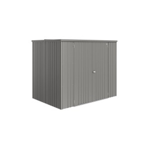 Armoire de jardin Biohort 230 Large gris quartz métallisé. Armoire métallique robuste.