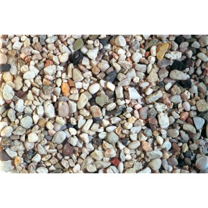 Gravier de quartz clair 8-16 mm, idéal pour les allées de jardin et la décoration.