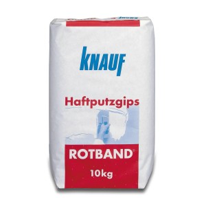 Sacco di Knauf Rotband Haftputz, 10kg, per intonaco interno e alta adesione.