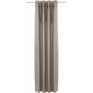 Sciarpa ad anello beige DimOut Uni lino, 245x135 cm, per tende da finestra.