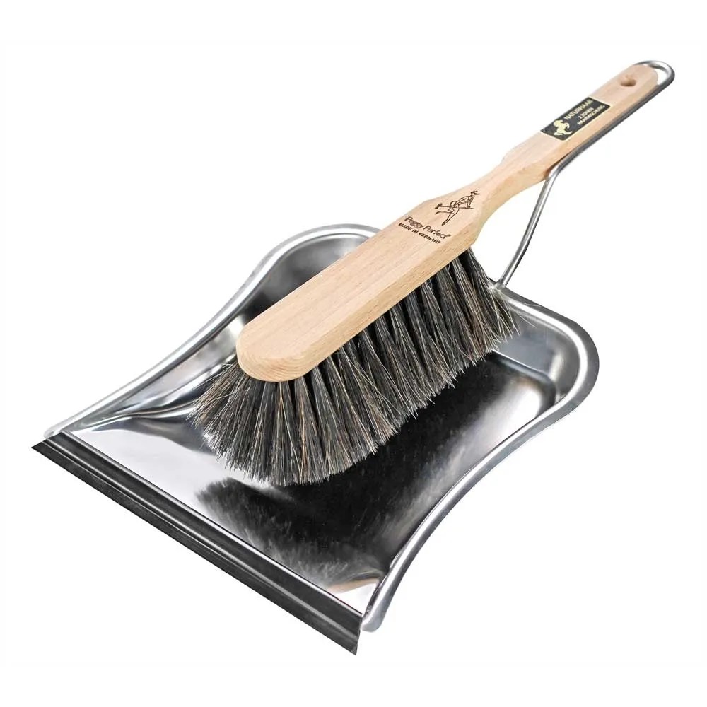 Peggy Perfect Scopino A Mano In Legno Wild Mustang | Miscela Di Setole A 2 Zone | Prodotto In Germania - copertina