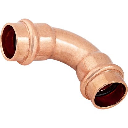 Curva a pressare 90° rame Ø 18 mm 2 pz.