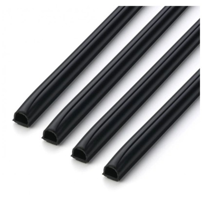 Kabelkanal selbstklebend Schwarz 7 mm x 1 m