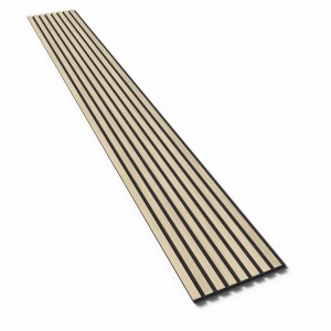 Pannello acustico Denpanels Acu-Line Rovere Chiaro, pannello in legno per rivestimento pareti e soffitti.