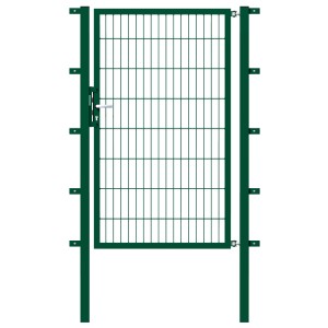 Portail grillagé Gah Alberts, galvanisé, 1000x1000mm, revêtement vert pour clôtures de jardin.