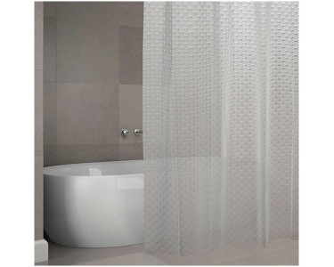 Tenda da bagno MSV, Bianco 180 x 200 cm