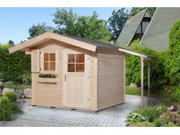 OBI Holz-Gartenhaus Bozen B mit Schleppdach 120 cm / 360 x 235 cm