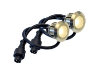 Schönenberger Bodeneinbauspot 24V LED Edelstahl LED Rund 34 mm / 0,6 W 2 Stk.