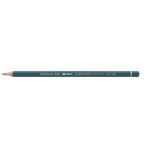 Caran d'Ache Bleistift Technalo RGB, wasservermalbar, in Blau. Ideal zum Skizzieren und Zeichnen.