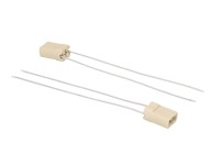 Keramikfassung G9 Grau 140 mm / 2 Stk.