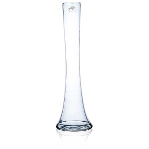 Vaso in vetro trasparente Sandra Rich Solifleur, sottile, alto 40 cm, per fiori singoli o rami.