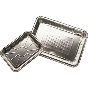 Petites barquettes Weber pour grill (10 pièces) en aluminium, pour ustensiles de barbecue.
