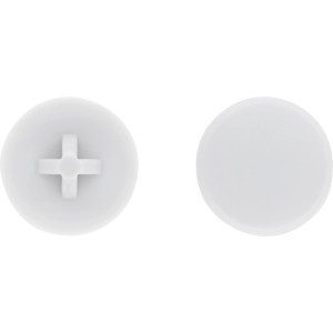 Coprivite LUX TX25 in plastica grigio chiaro per viti truciolari e universali, 30 pezzi