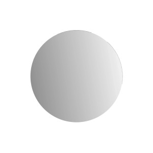 Specchio sanitario rotondo in cristallo Plato, 50x50 cm, senza cornice per bagno e WC.