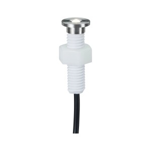 Faretto da incasso LED Paulmann Plug & Shine MicroPen II, acciaio inox, luce bianca calda.