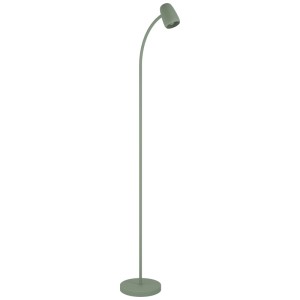 Lampadaire vert Eglo Carlo, 170 cm de haut, en acier. Lampadaire design pour intérieur.