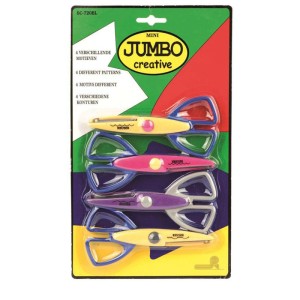 Set di forbici per contorni Glorex con 4 forbici per lavori creativi e progetti creativi.