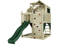 PolarPlay Stelzenhaus Meteorit mit Rutsche Grün