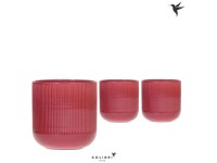 Portavaso in ceramica Flare Rosso Ø 12 x 10 cm / 1 pz.