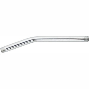 Tube de buse coudé (M10) pour pompe à graisse manuelle, acier chromé.