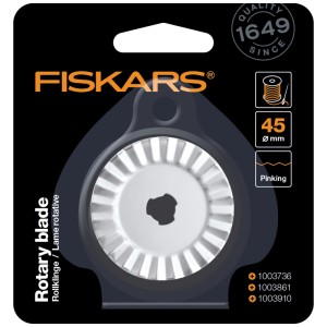 Lama rotante a zig zag Fiskars Ø 45 mm per forbici, bordo seghettato per modelli a zig zag.