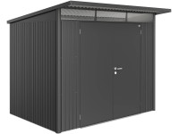 Biohort Gerätehaus AvantGarde A5 Metall Dunkelgrau-Metallic 257 x 177 cm