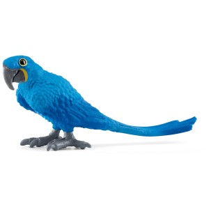 Schleich Hyazinth Ara Tierfigur aus Kunststoff, blaues Gefieder, detailgetreu.