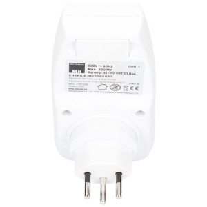 Compteur d'énergie blanc pour domotique, 220-240 V, max. 2300 W.