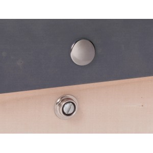 Bottone a pressione con anello a molla avvitabile, 3,5x15mm, in ottone, per tessuti e pelle.
